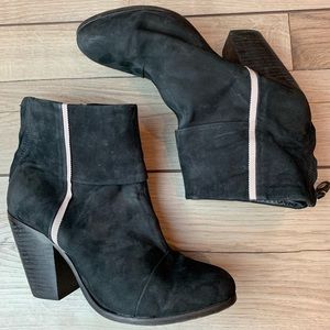 Rag & Bone | Black Suede Booties | Size 39